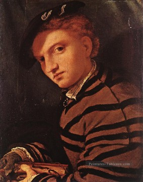  jeune - Jeune homme avec livre 1525 Renaissance Lorenzo Lotto